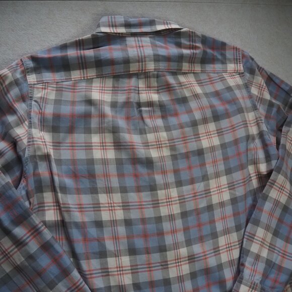 J. Crew Indian Madras Shirt Mens L Plaid Button Down Slim Fit Long Sleeve - Picture 6 of 8